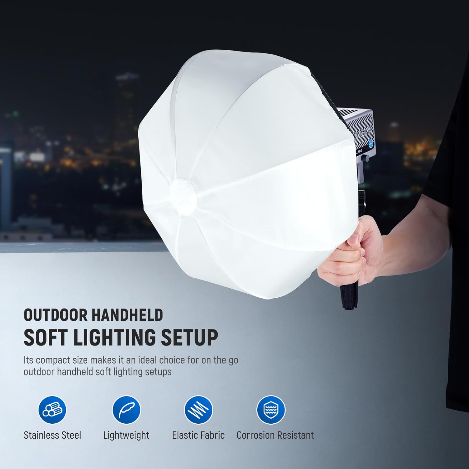 Thumbnail 4 de NEEWER Mini softbox lanterna 12" NS7L per HS60B/HS60C/HS60C Pro LED video