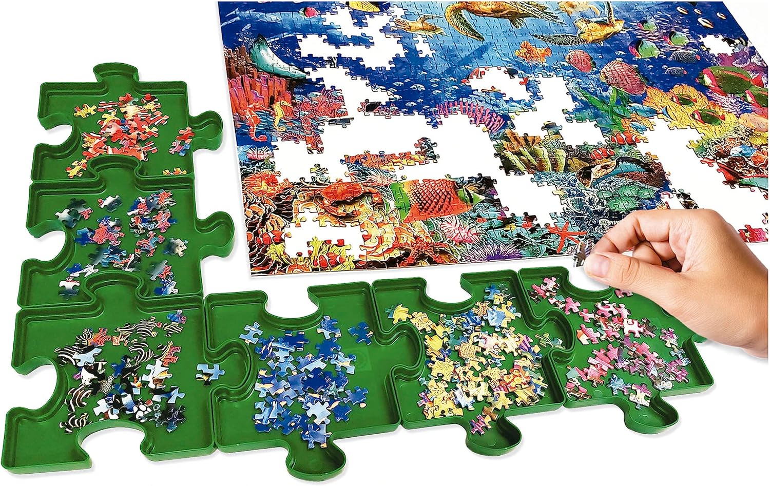 Thumbnail 1 de Educa Accessoires pour Puzzles : organisateur avec 6 plateaux empilables pour trier les pièces