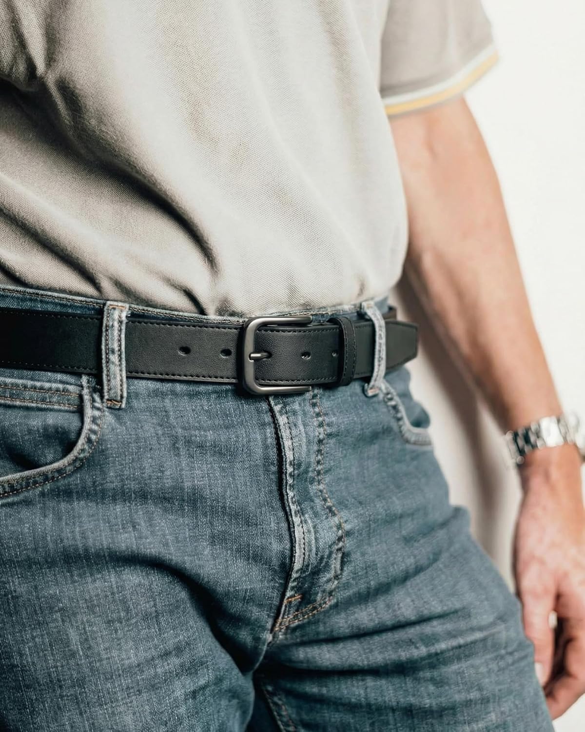 Detalle 2 de CHAOREN Men's Leather Belt 35mm