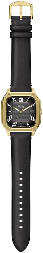 Detalle de Fossil Crosby Herren 42 mm Goldfarbene Edelstahluhr, FS6151
