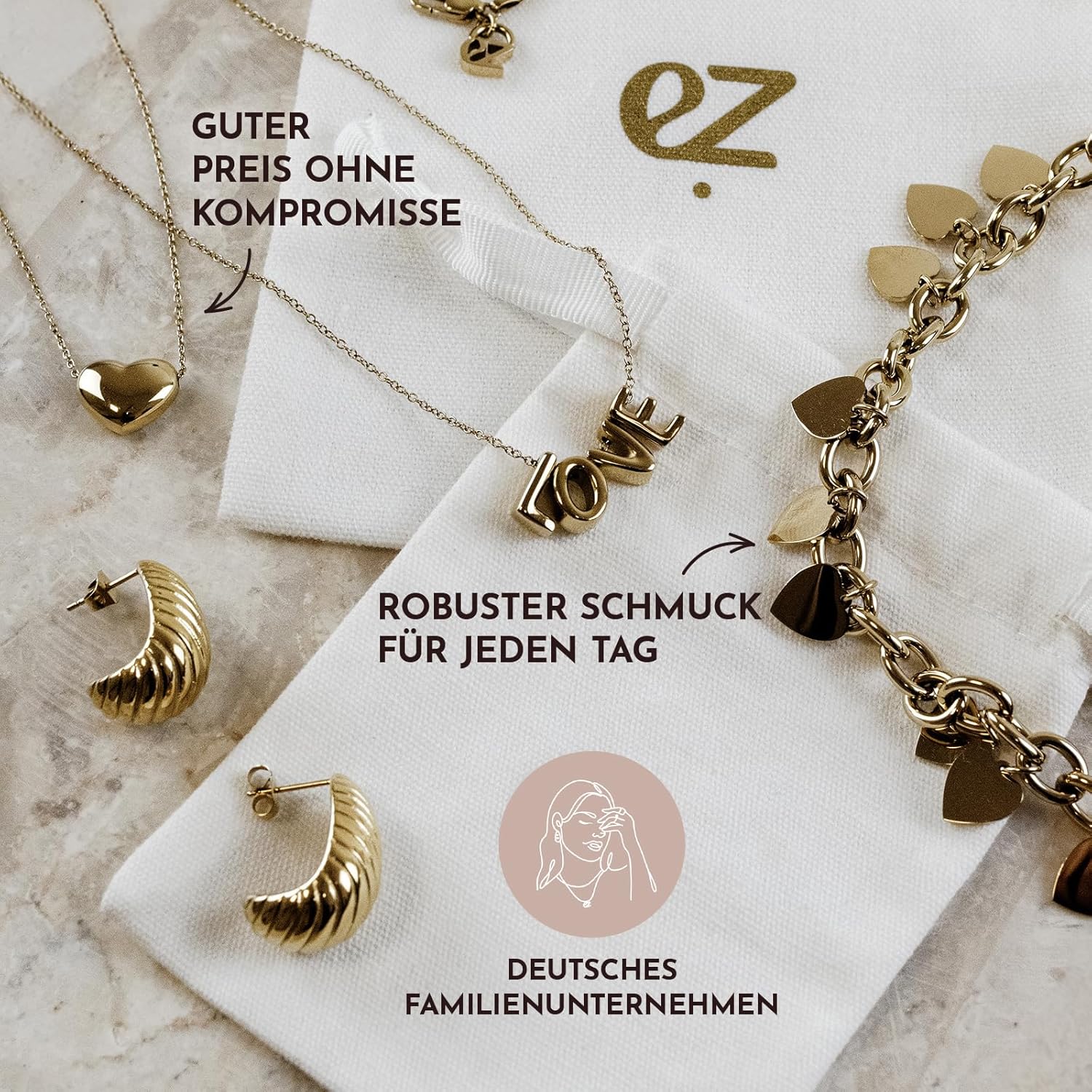 Thumbnail 6 de Echtzeit Damen-Armband mit Unendlichkeits-Symbol & Tropfenanhängern – filigranes Design für Solo- oder Layering-Look