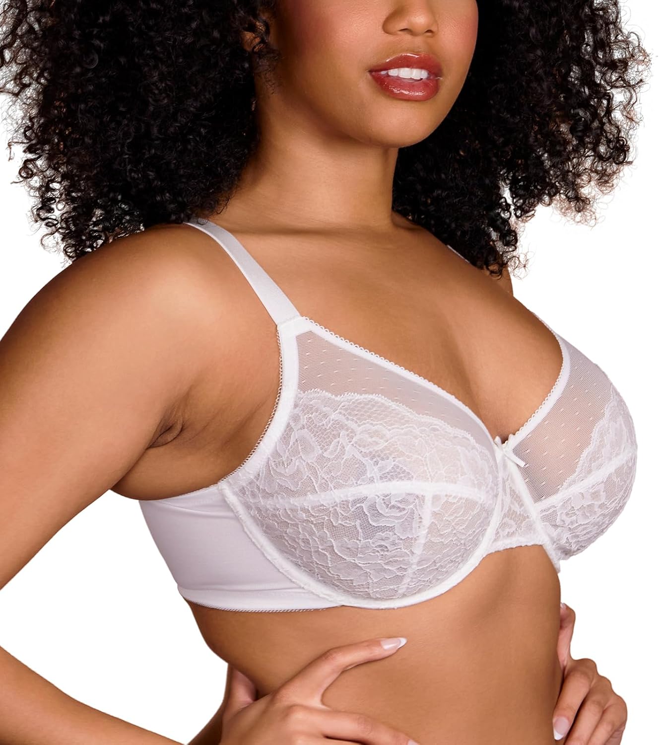 Thumbnail 1 de HSIA Enchante Minimizer Full Coverage Underwire Lace Bra for Plus Sizes