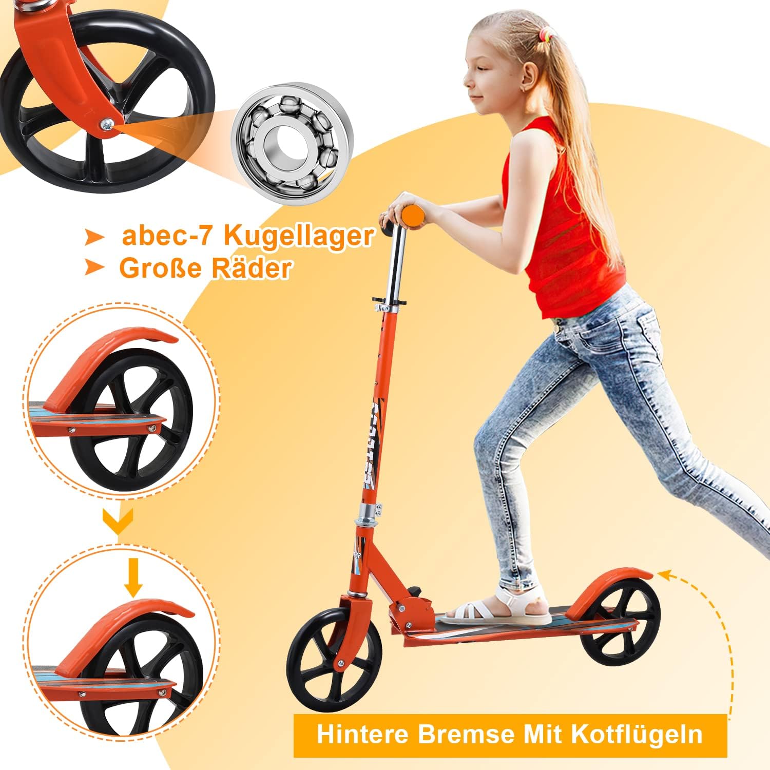 Detalle 2 de Cecaylie Monopattino 205 mm per bambini 🛴