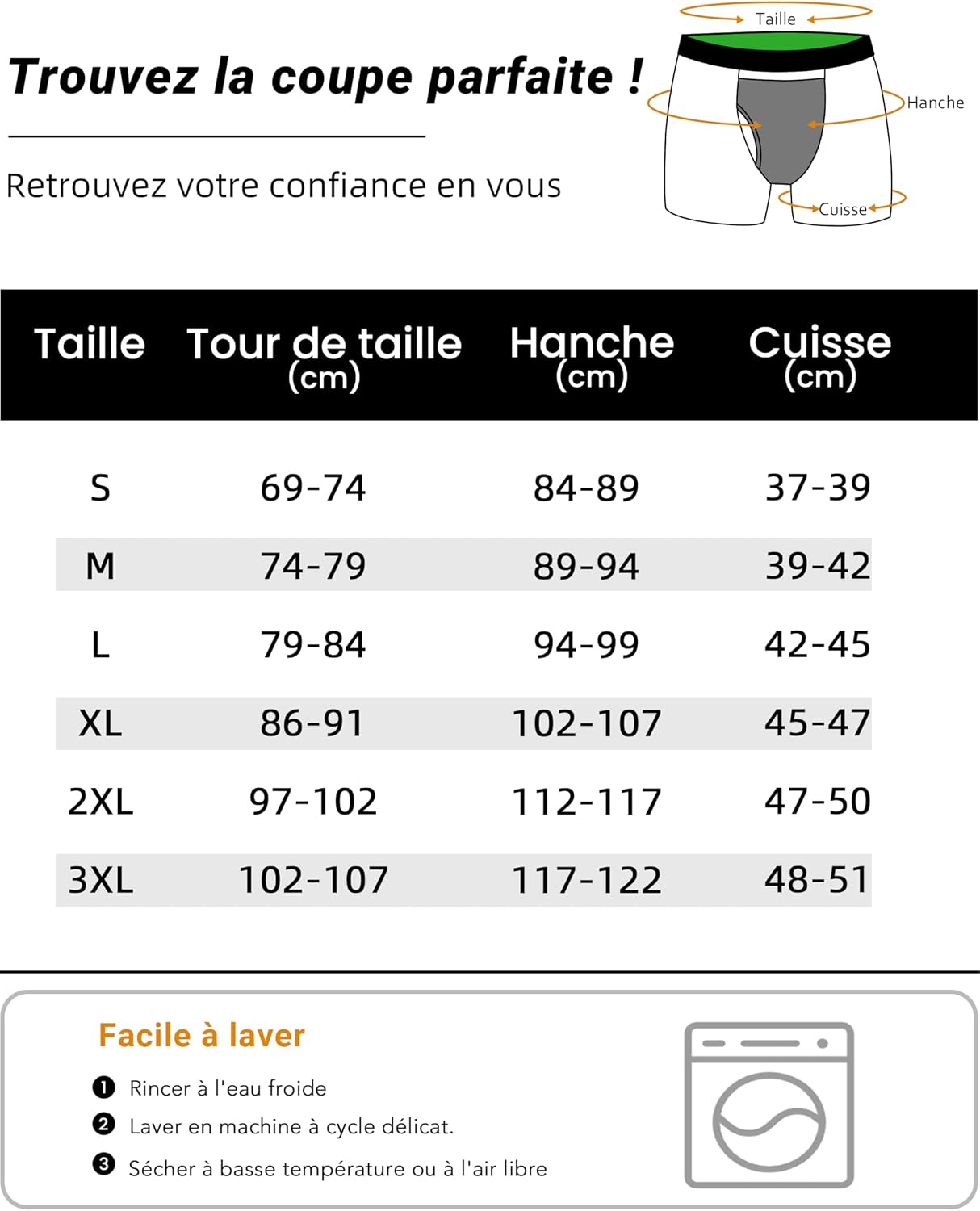 Thumbnail 5 de TIICHOO Culotte incontinence homme 100 ml 🩲