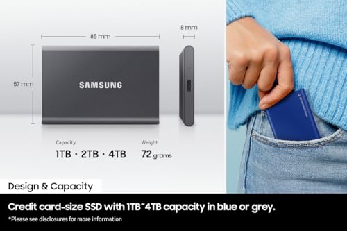 Detalle de Samsung T7 Portable SSD 2 TB USB 3.2 Gen.2