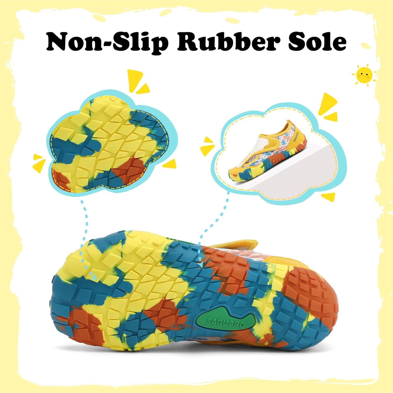 Detalle de SAGUARO Barfußschuhe für Kinder – Outdoor Barfußschuhe Gr.24-36