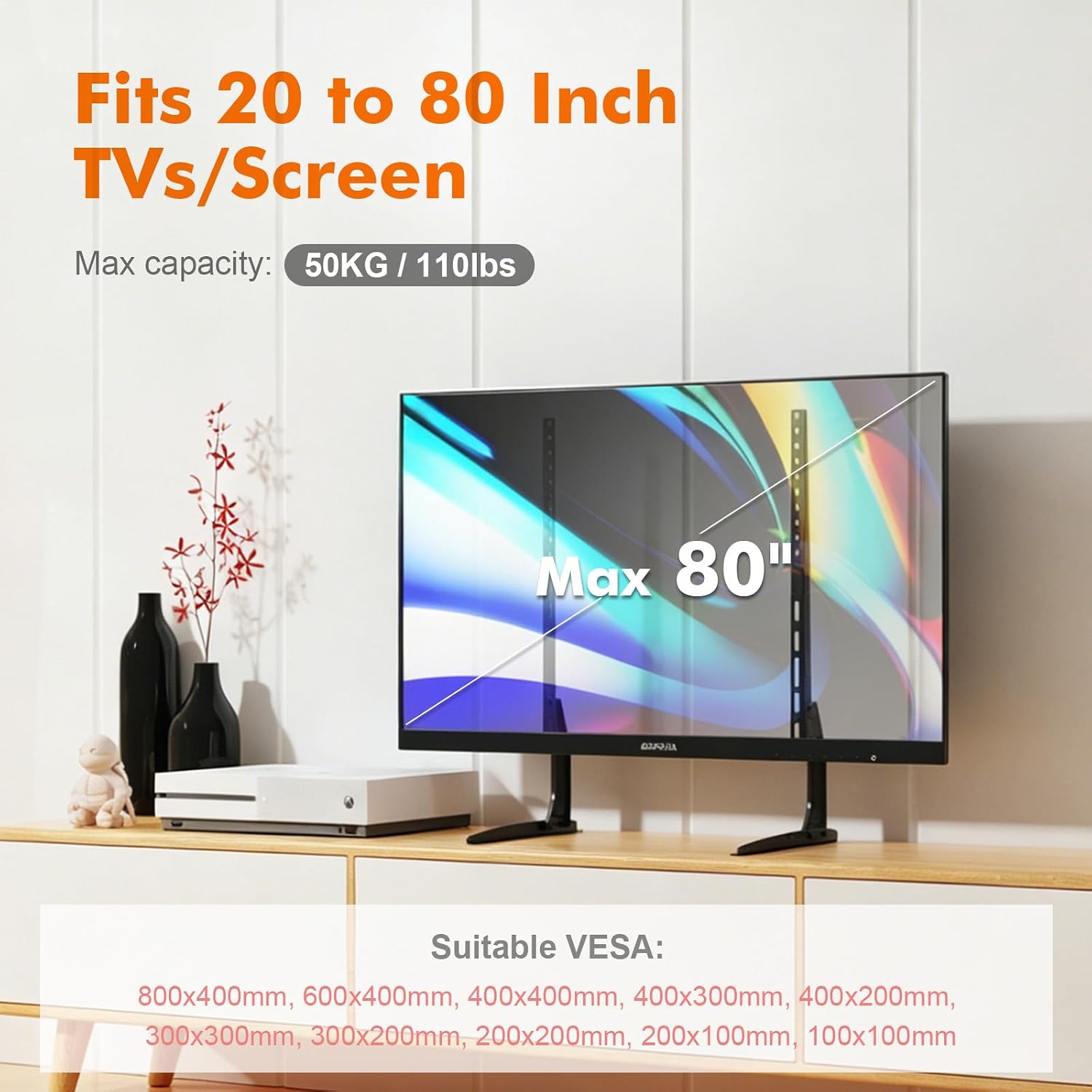 Detalle de GRIFEMA TV Stand for 20–80-Inch TVs