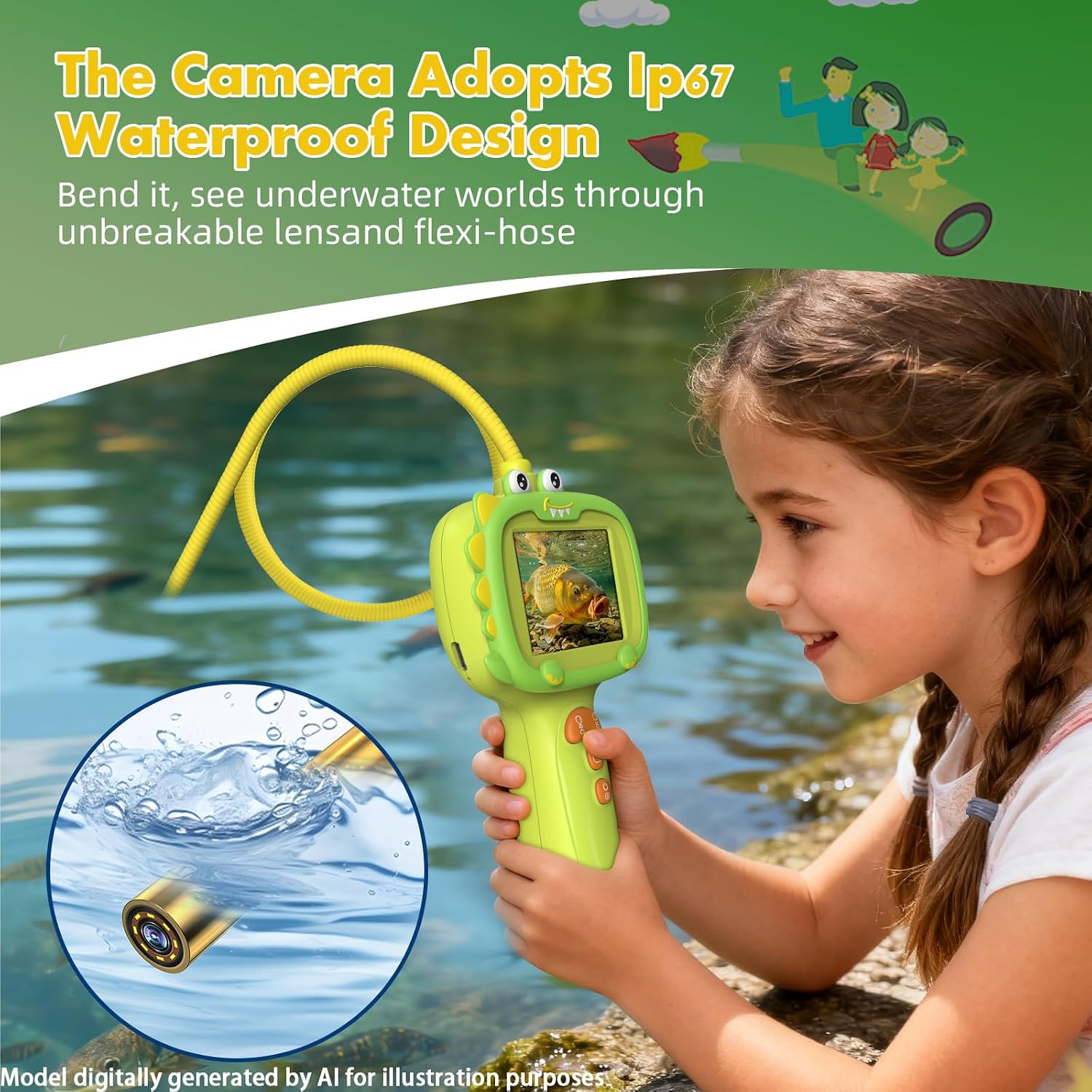 Detalle 2 de Kids Borescope Camera with 2.4-Inch Screen