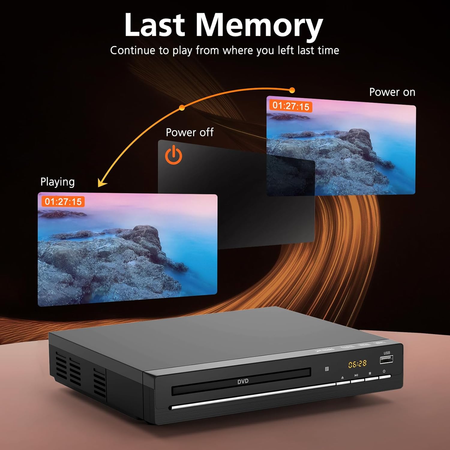 Thumbnail 2 de Mini Region Free DVD Player 1080p