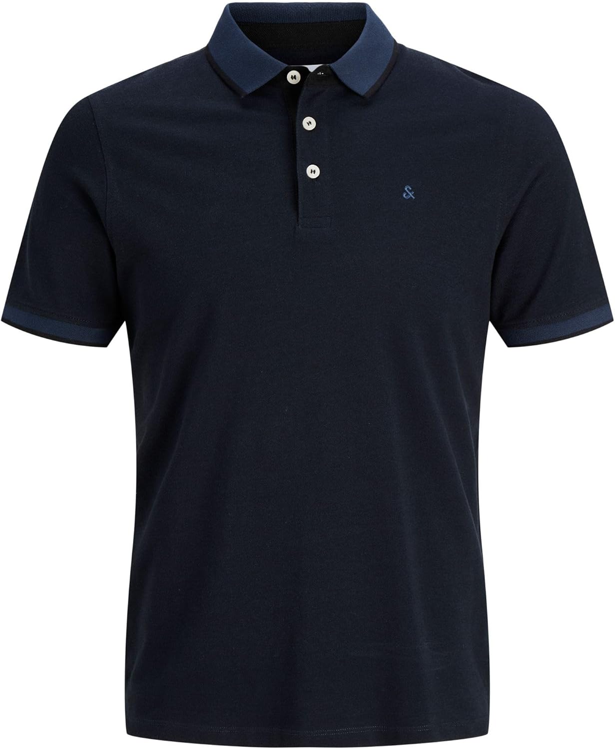 Jack & Jones Jjepaulos Polo de algodón en piqué entallado para hombre, marino (XL)