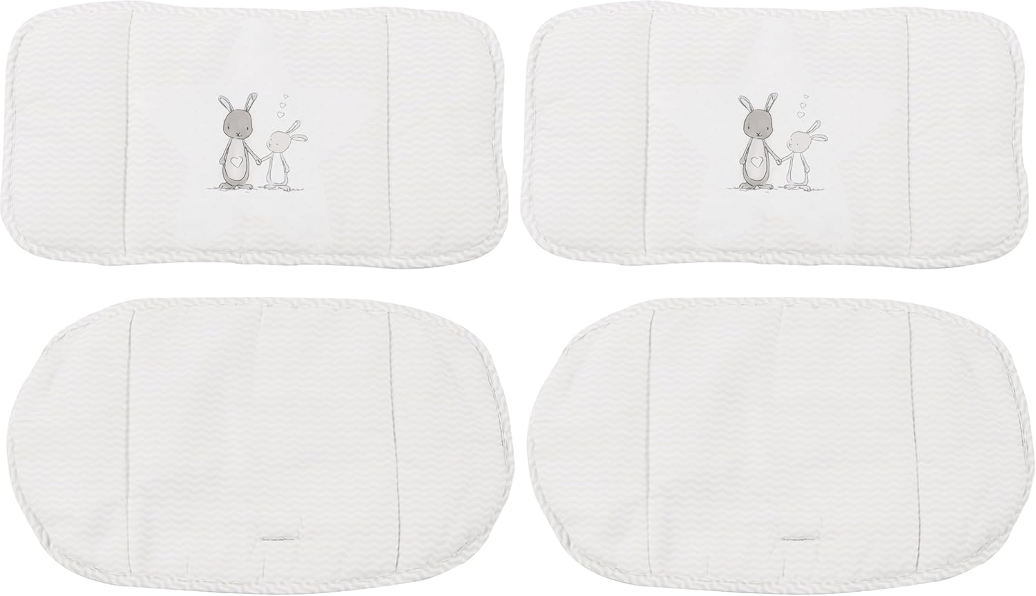 Thumbnail 5 de roba Cuscino Riduttore Indibär per Sedia e Seggiolone – Set 2 pezzi Grigio, Cotone Traspirante