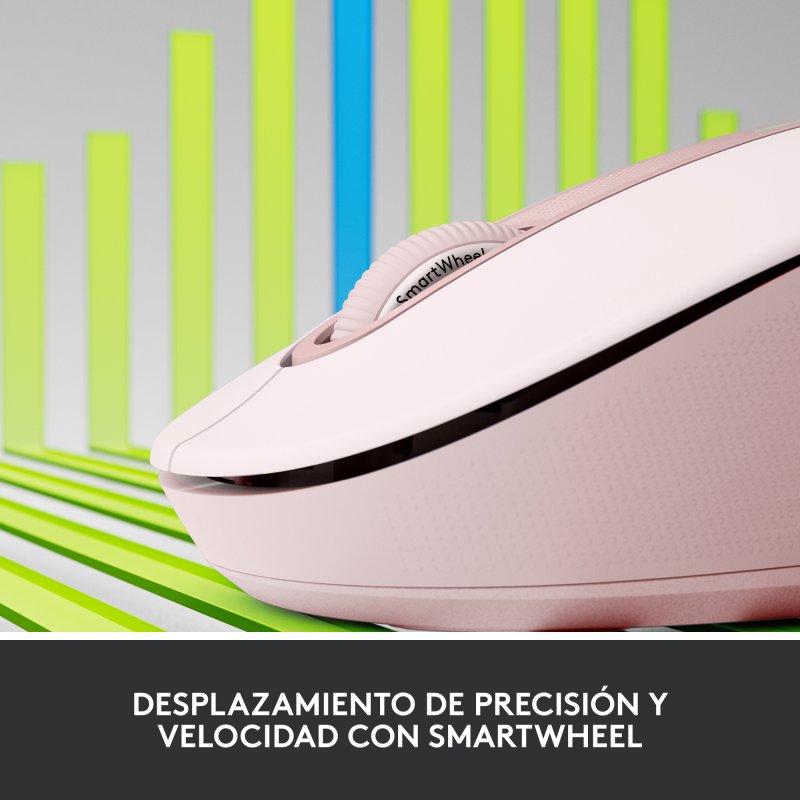 Thumbnail 3 de Logitech Signature M650 L ratón inalámbrico 2000 DPI rosa