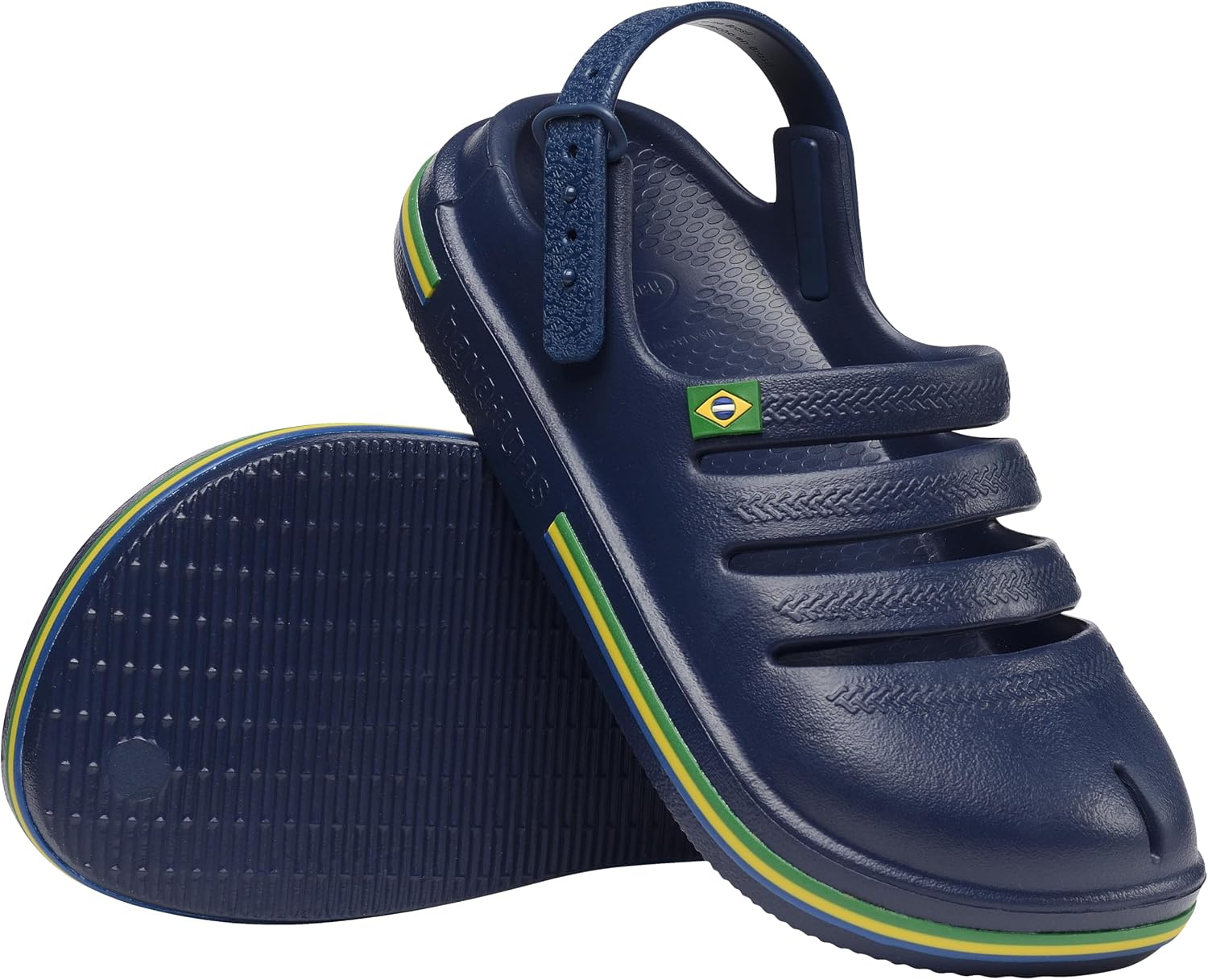 Thumbnail 1 de Havaianas Kids Clog Brasil in blu navy: zoccoli unisex per bambini e ragazzi
