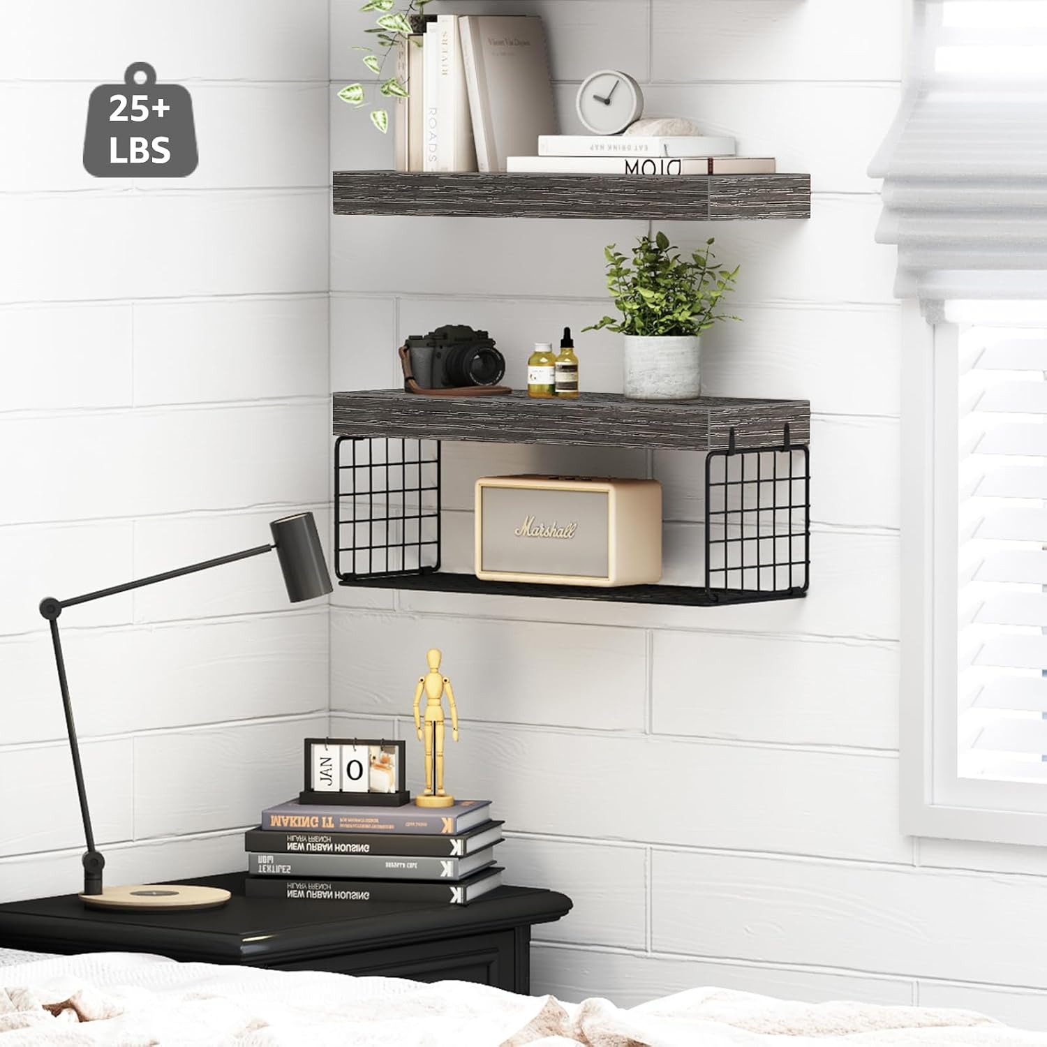 Detalle 2 de QEEIG Bathroom Shelves, 15.7-inch