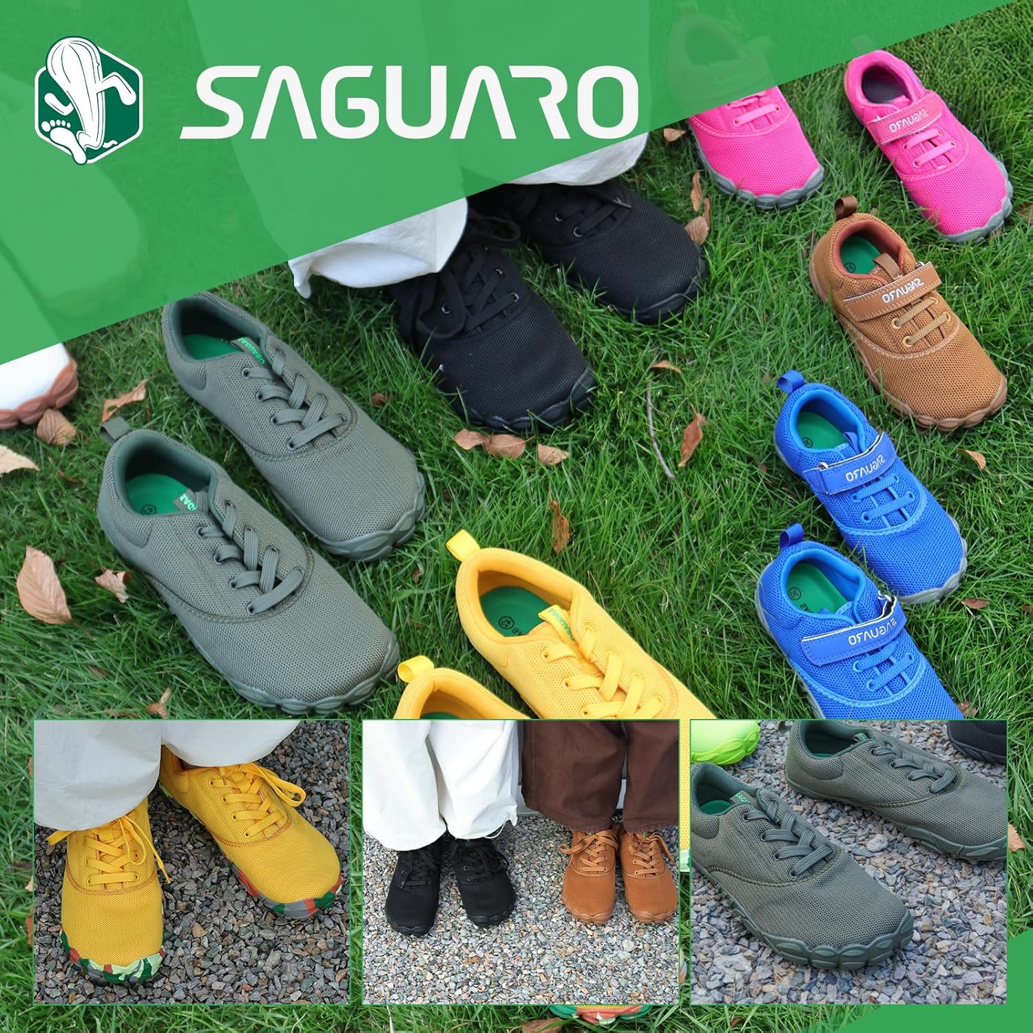 Thumbnail 6 de SAGUARO Unisex Scarpe Minimaliste Leggere e Antiscivolo – suola 5 mm, wide toe box, taglie 36-48