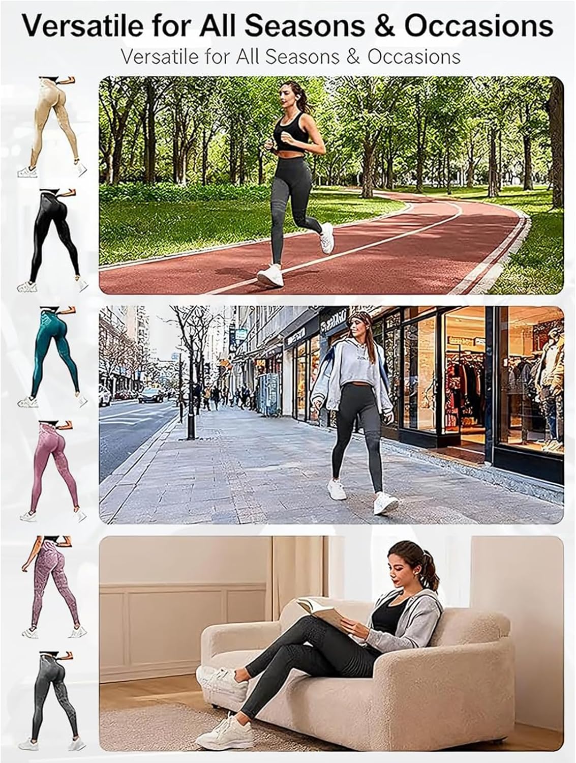 Thumbnail 5 de Solenao Leggings 3D Anticellulite Donna – Modellamento e Comfort ad Alta Vita