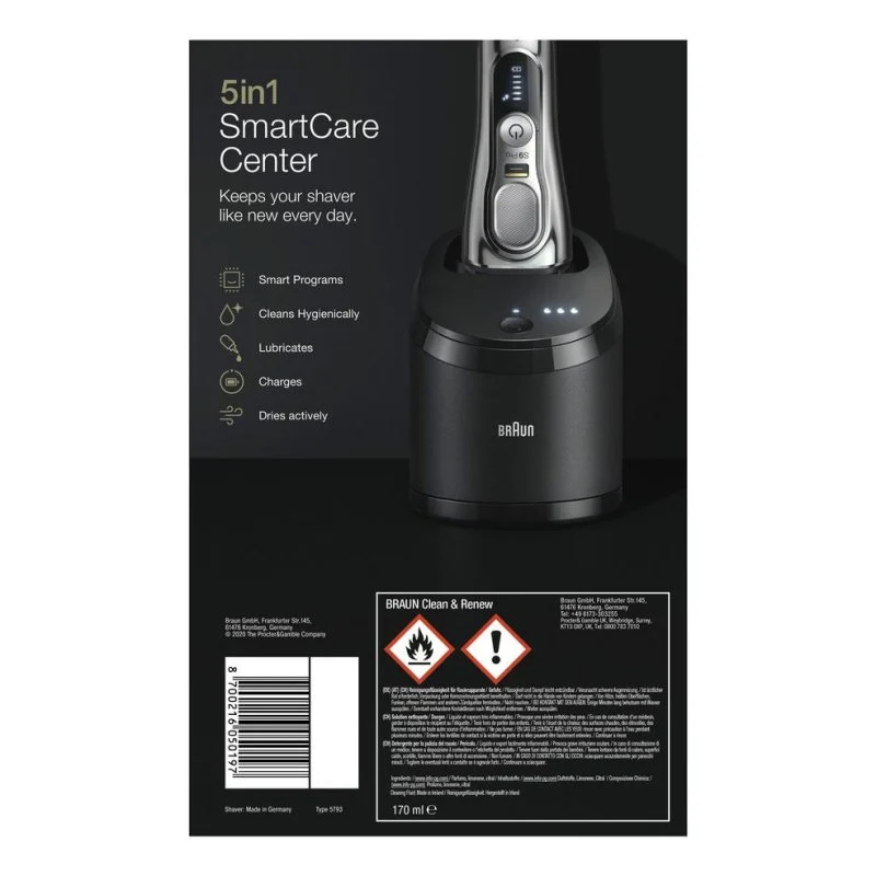 Detalle 2 de Braun Series 9 9486cc: Afeitadora facial inalámbrica para uso seco y húmedo
