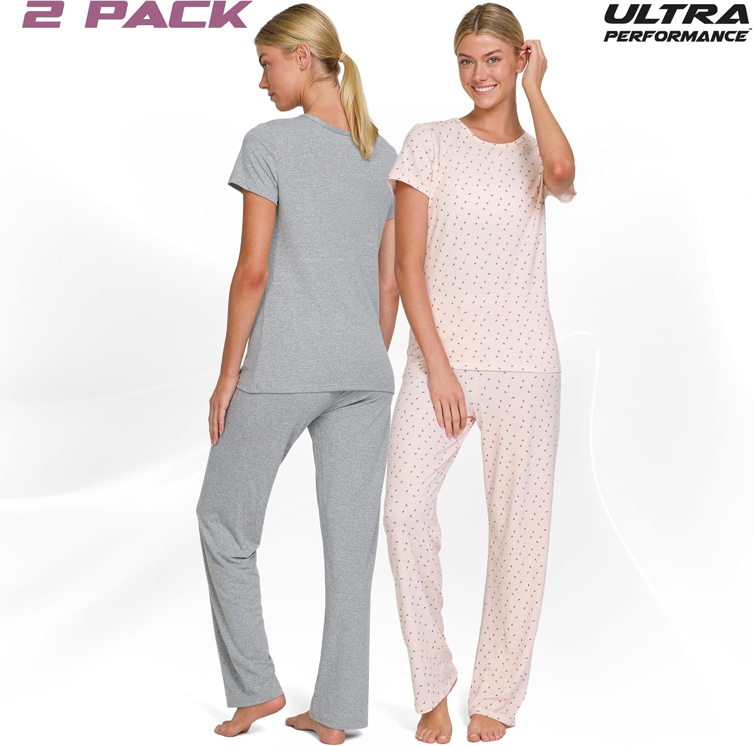 Detalle 2 de Ultra Performance 2 Pack Pajama Set for Women – Soft, Relaxed 2-Piece Loungewear