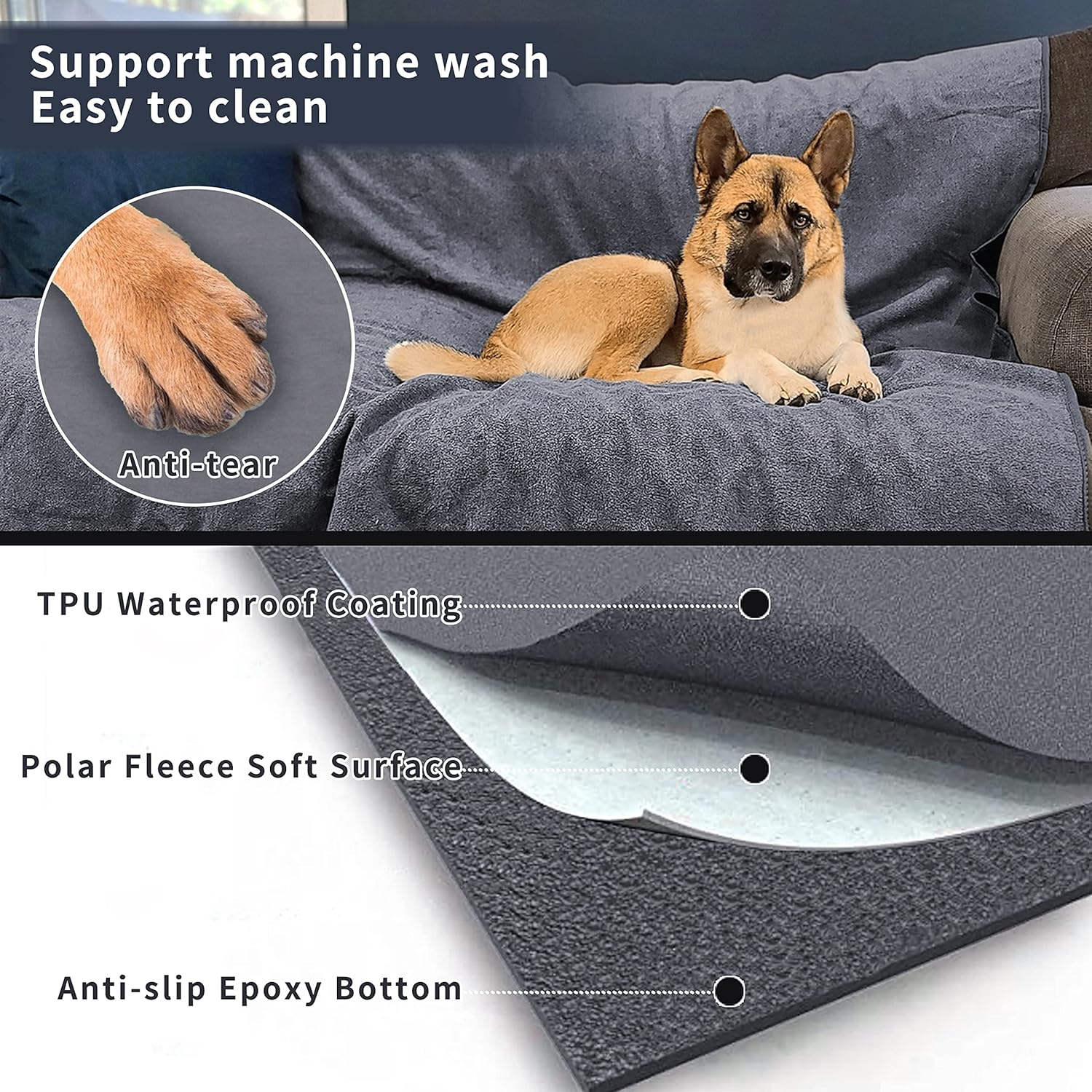 Detalle de Dog Pee Pad Washable 92x182cm 2-pack