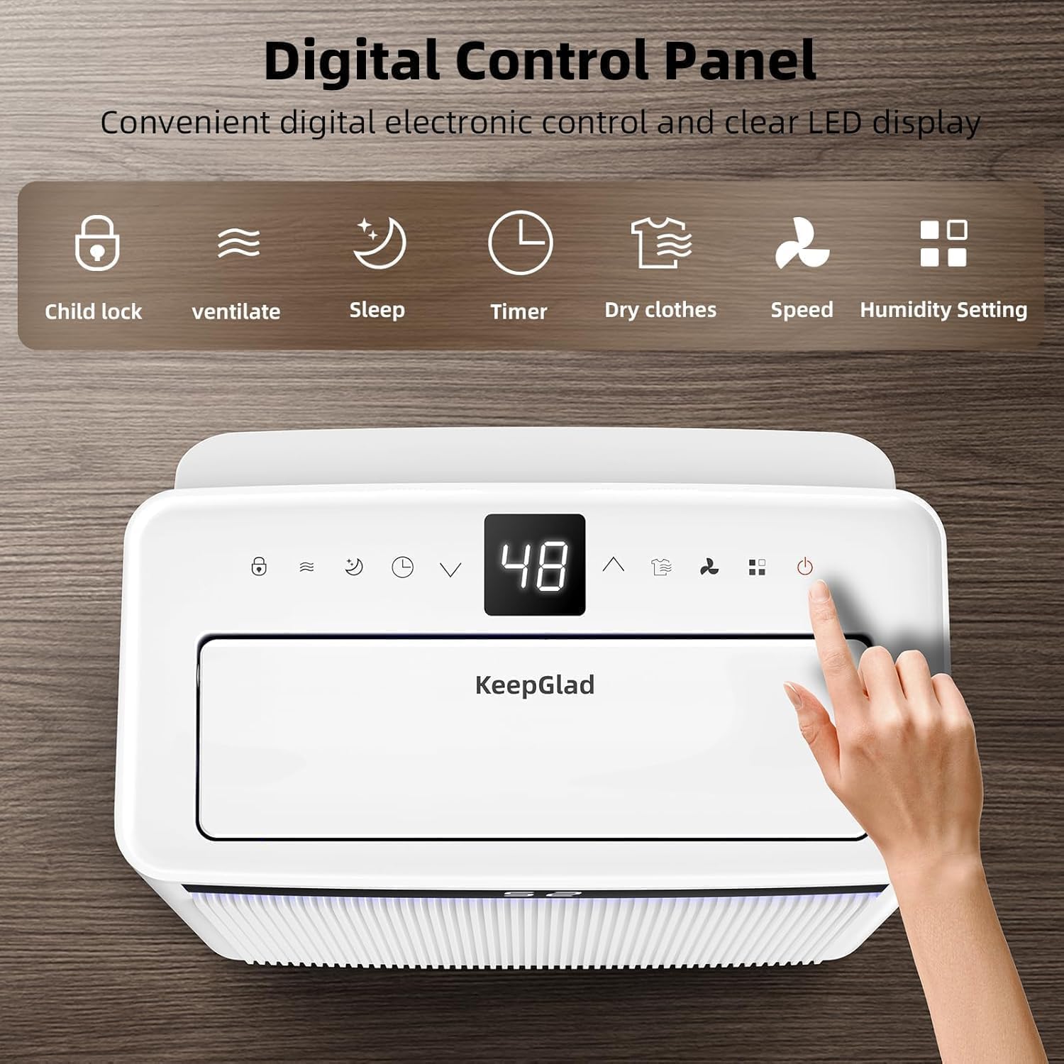 Thumbnail 6 de Niuteri FDD20-5270ZV1R5-E 80-Pint Dehumidifier, ENERGY STAR 2025, Drain Hose
