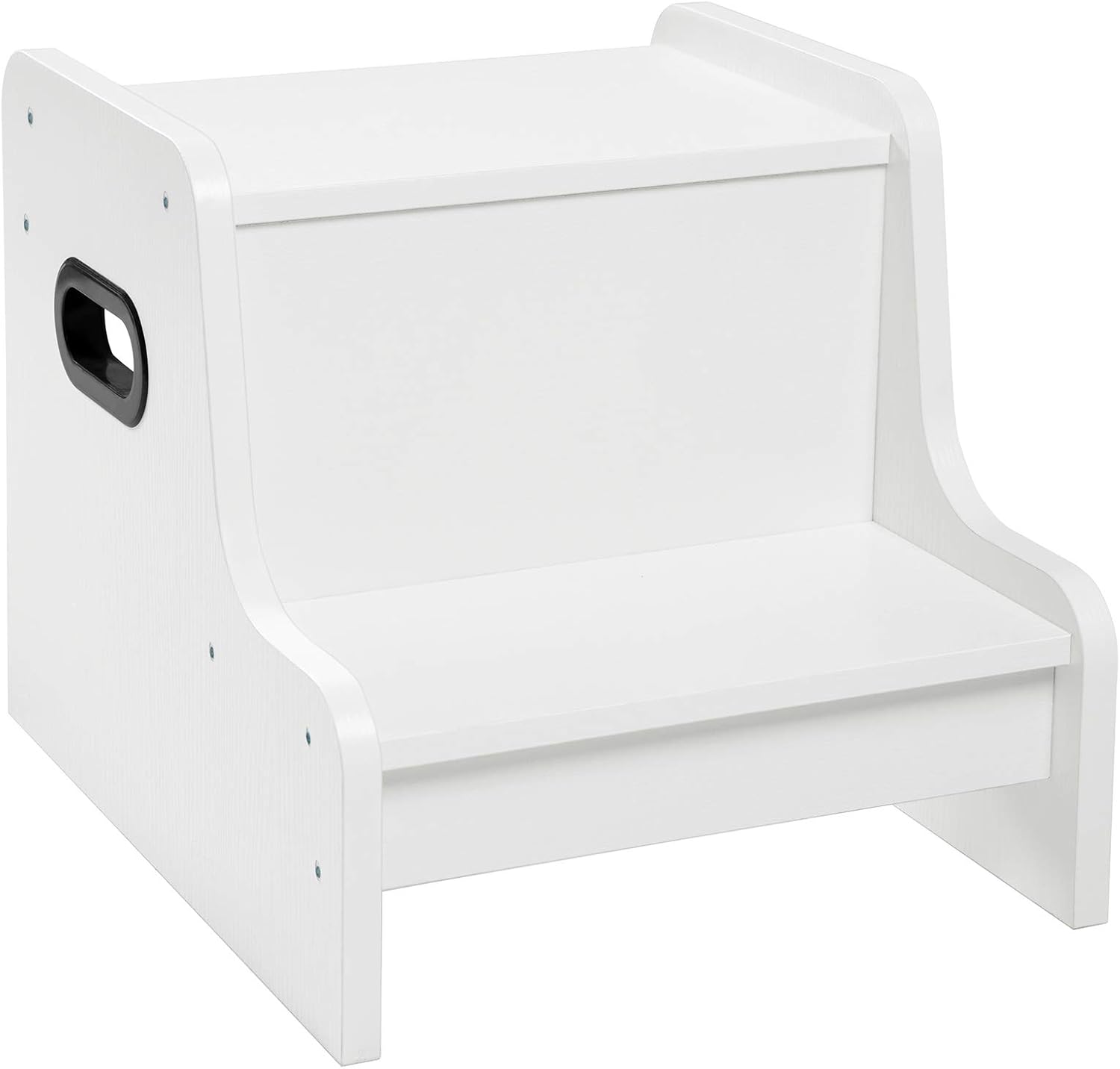 Detalle de HOOBRO Tritthocker für Kinder mit 2 Stufen, Antirutschmatte & Griff (EWT01JD01G1) – Tritt-Schemel für Bad, Küche & Kinderzimmer