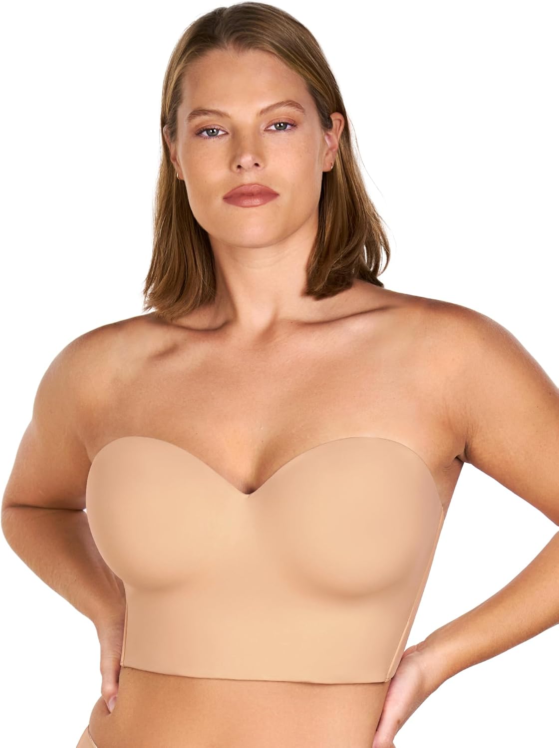 Thumbnail 1 de HSIA Longline Strapless Bra for Women with Anti-Slip Support Corset Design