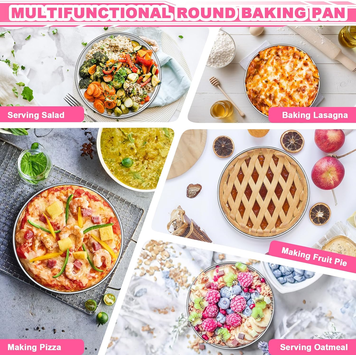 Thumbnail 6 de 8 Inch Stainless Steel Cake Pans Set of 2 🍰