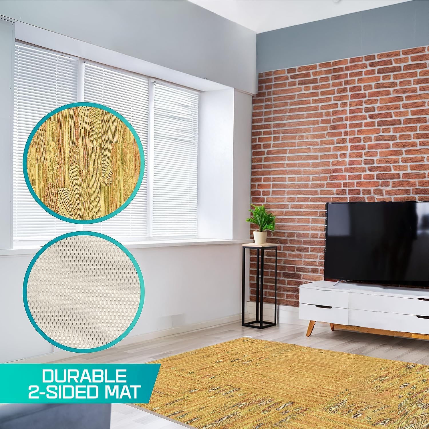 Thumbnail 2 de Yes4All Alfombrillas de Gimnasio EVA - Madera Roble Claro 🏋