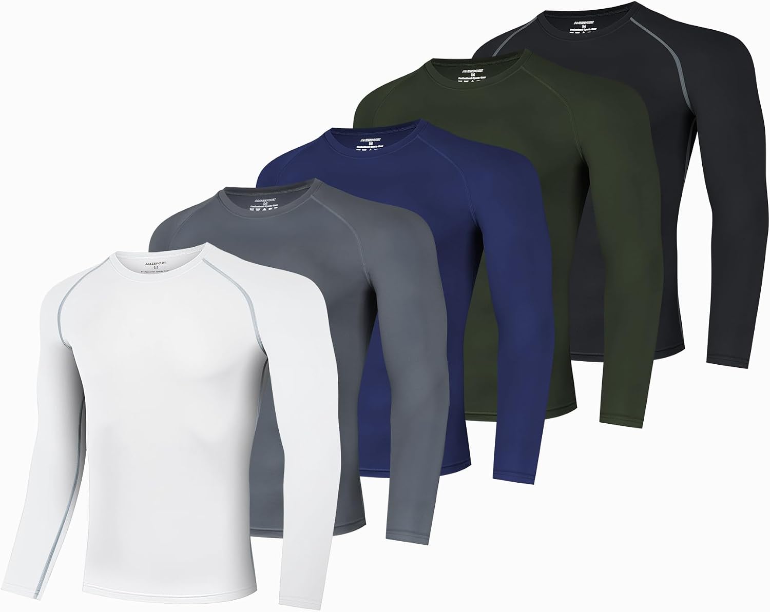 Thumbnail 6 de AMZSPORT Maglia Compressione Uomo 3 pezzi