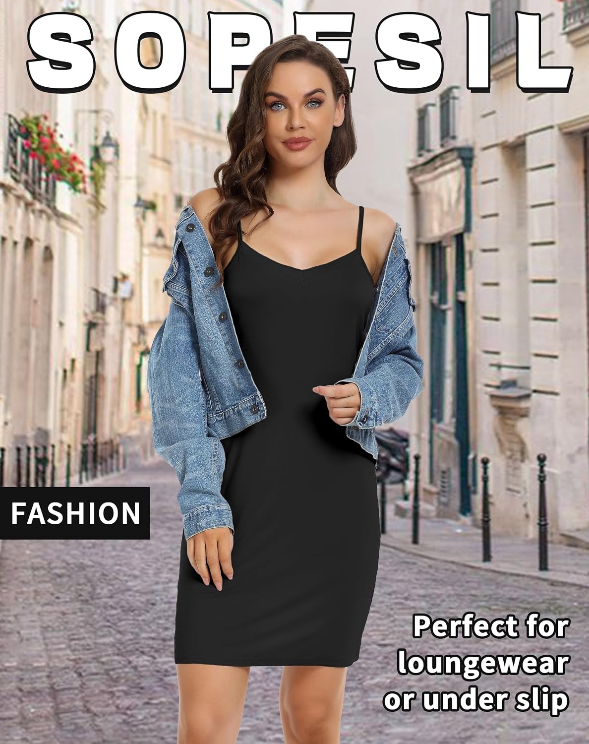 Thumbnail 1 de Sopesil Sottovesti da Donna: Sottoveste Completa Senza Spalline in Modal/Spandex