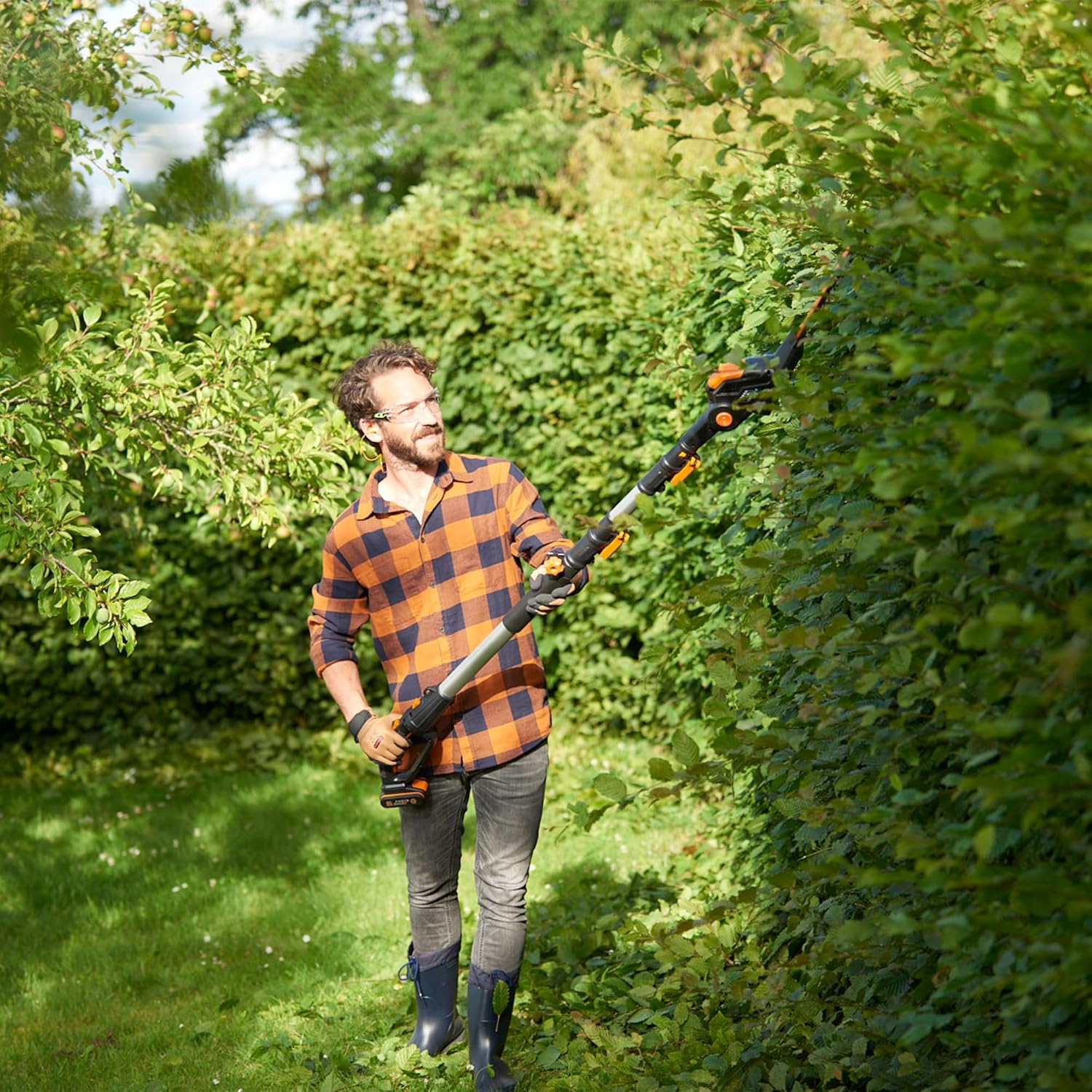 Thumbnail 3 de WORX WG252E.9 20V Cordless Pole Hedge Trimmer (45cm) with Reach up to 2.8m