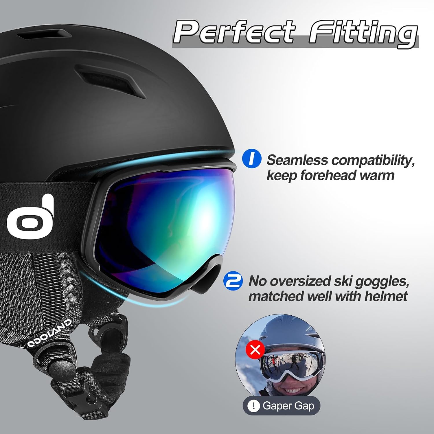 Detalle de Odoland Snow Helmet Set ⚙