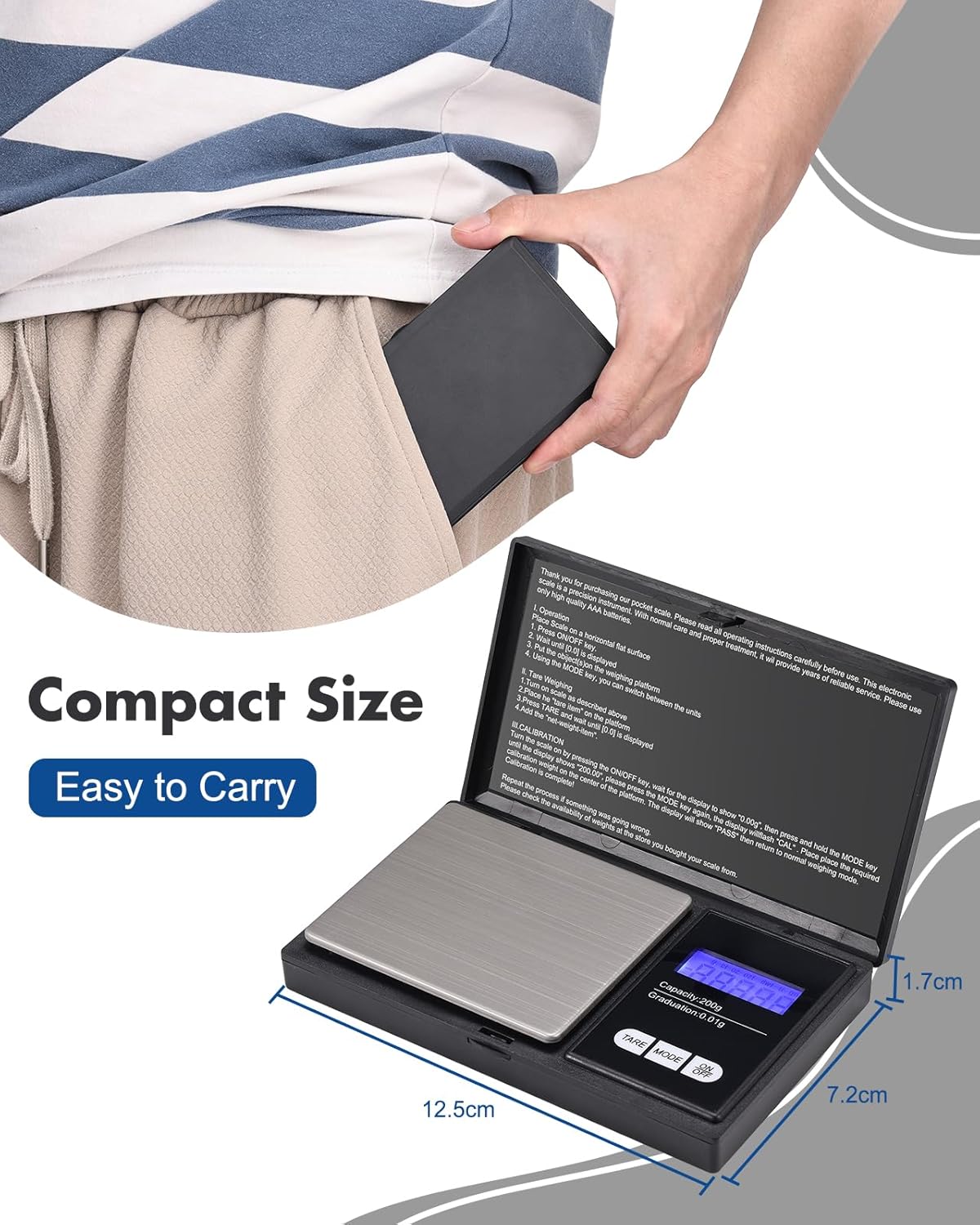 Thumbnail 6 de Zacro digital kitchen scale 200g 0.01g