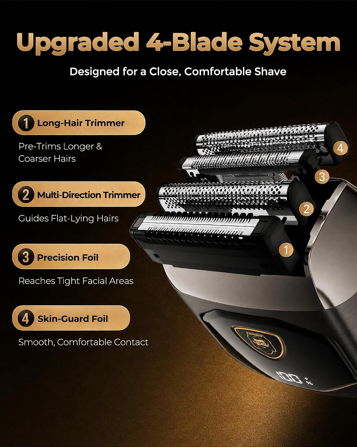 Detalle 1 de EchoByte Electric Foil Shaver with Metal Body