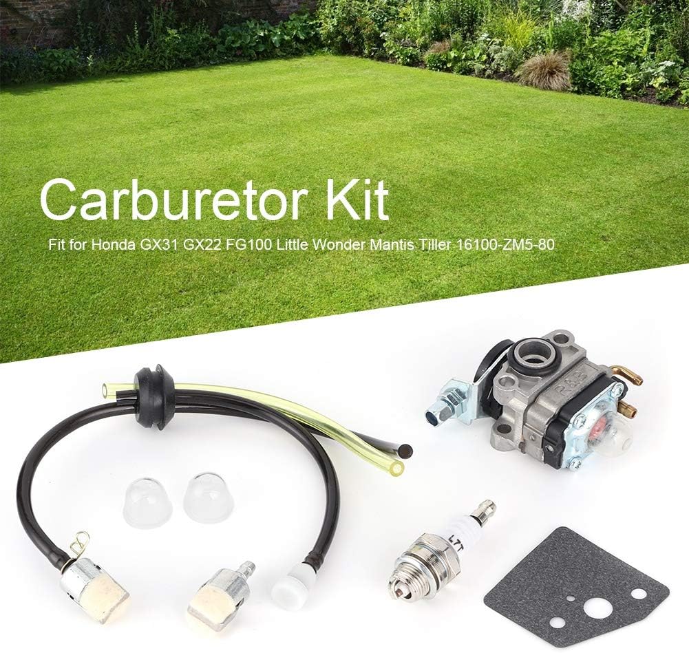 Detalle de Atyhao Kit de Carburateur pour GX31 GX22 FG100 Little Wonder Mantis – Kit de Vonduite de Carburant