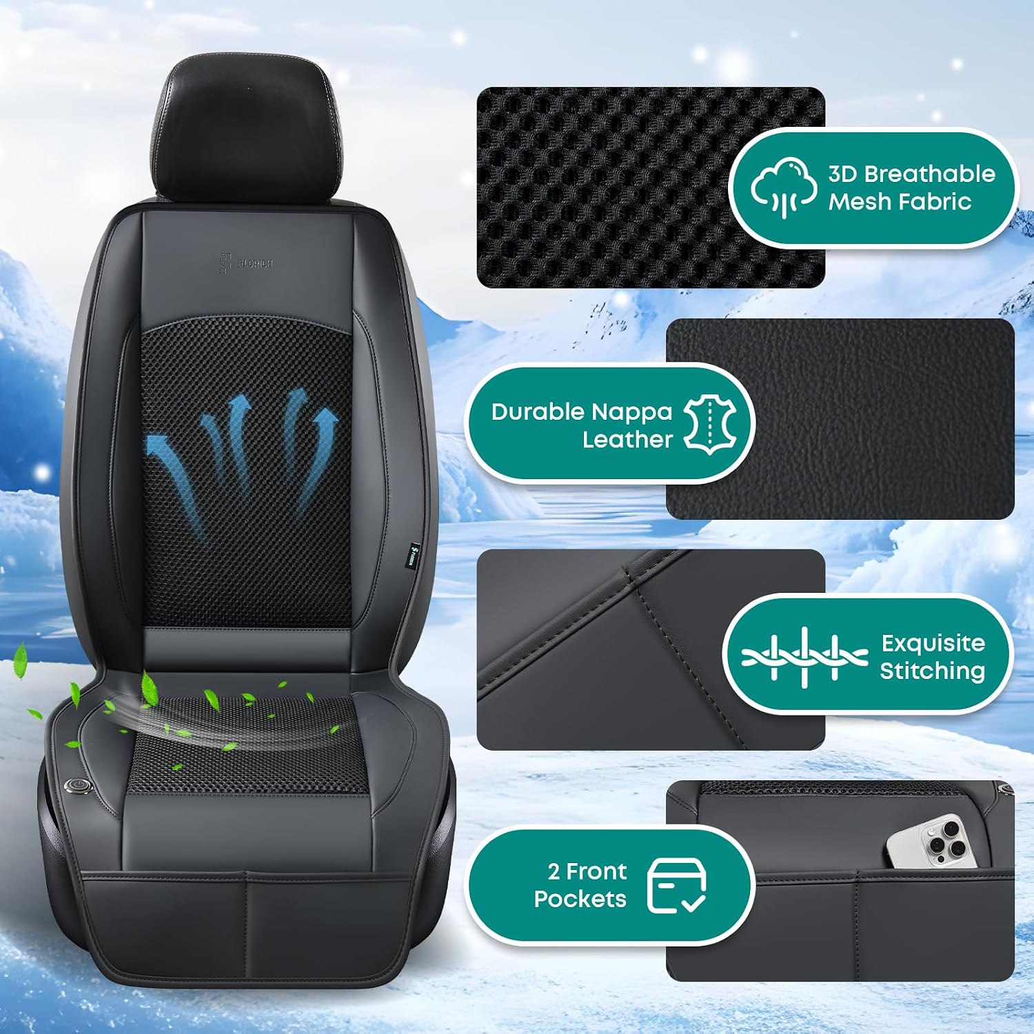 Thumbnail 2 de FLORICH Cooling Car Seat Cushion, 12V-24V