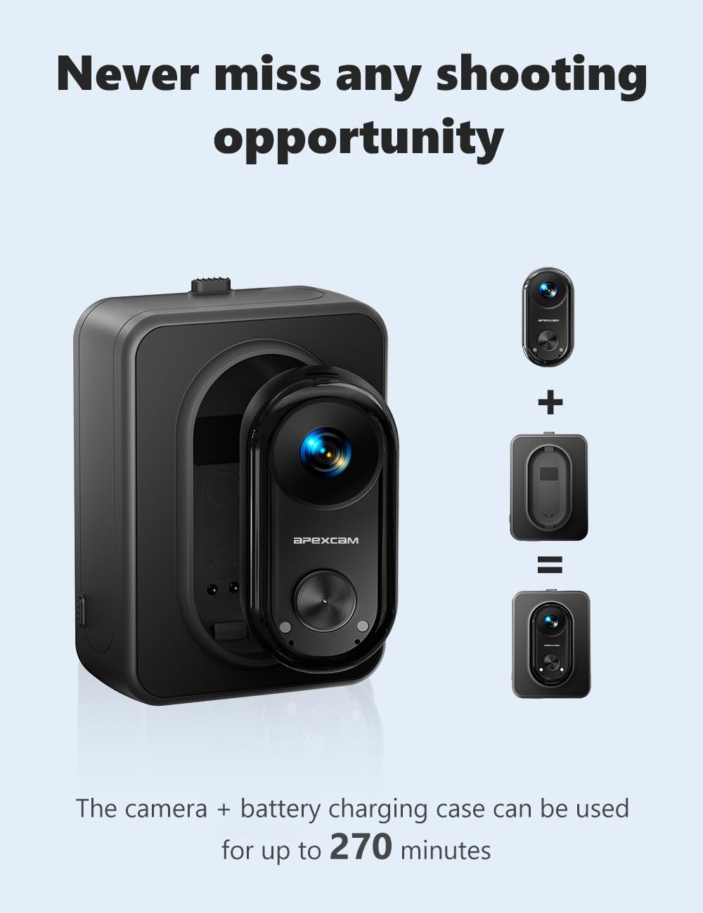 Thumbnail 5 de Apexcam K70 4K Mini Thumb Camera: Compact POV Action Camera for Everyday Adventure