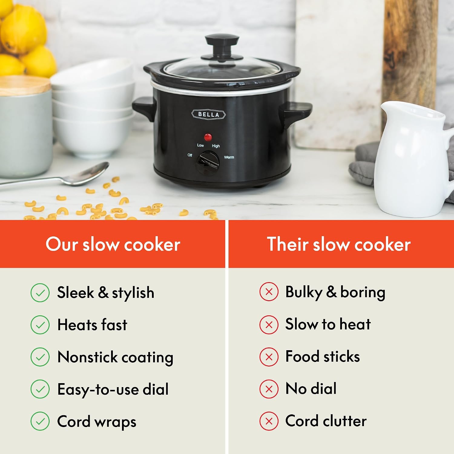 Thumbnail 6 de bella Slow Cooker, 1.5-Quart