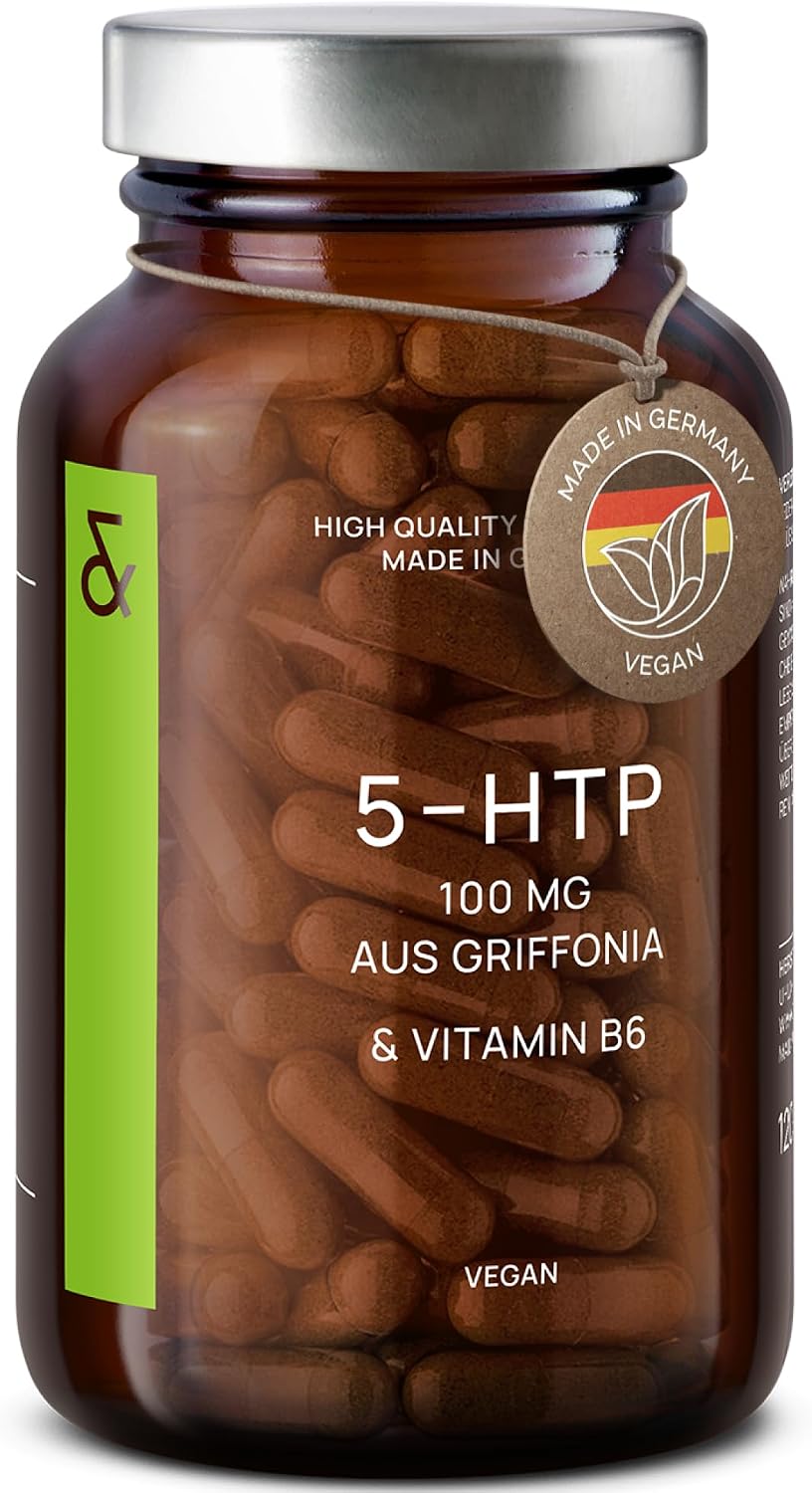 Detalle de CLAV® 5-HTP Kapseln hochdosiert mit Vitamin B6 – 120 Kapseln à 100 mg