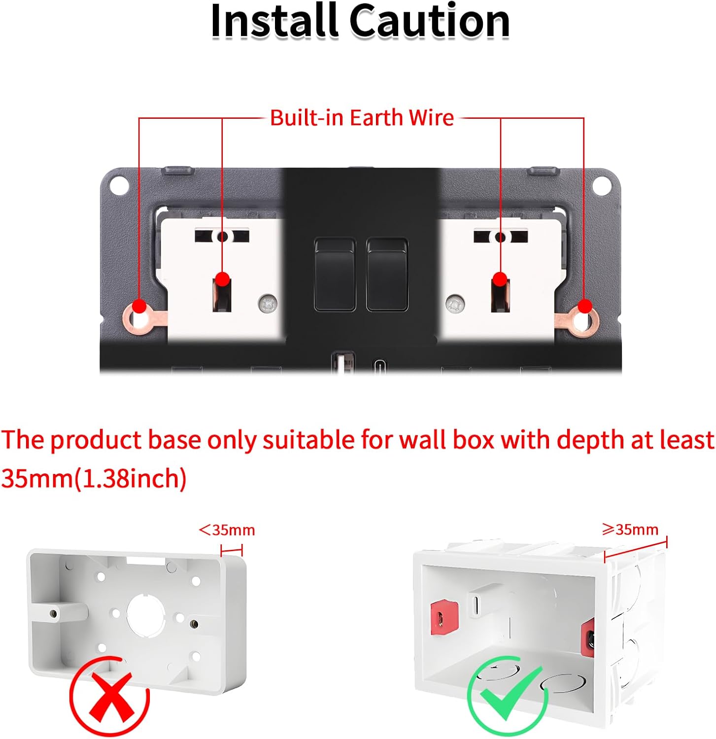 Thumbnail 6 de JIMEIDA double switched power socket 5-pack