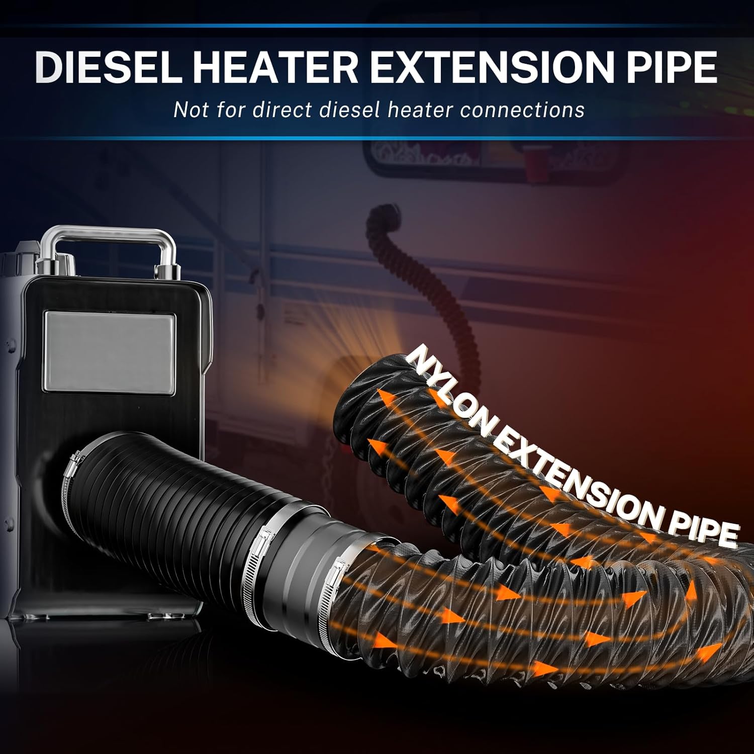 Thumbnail 3 de 75mm nylon flexible ventilation hose 2.5m