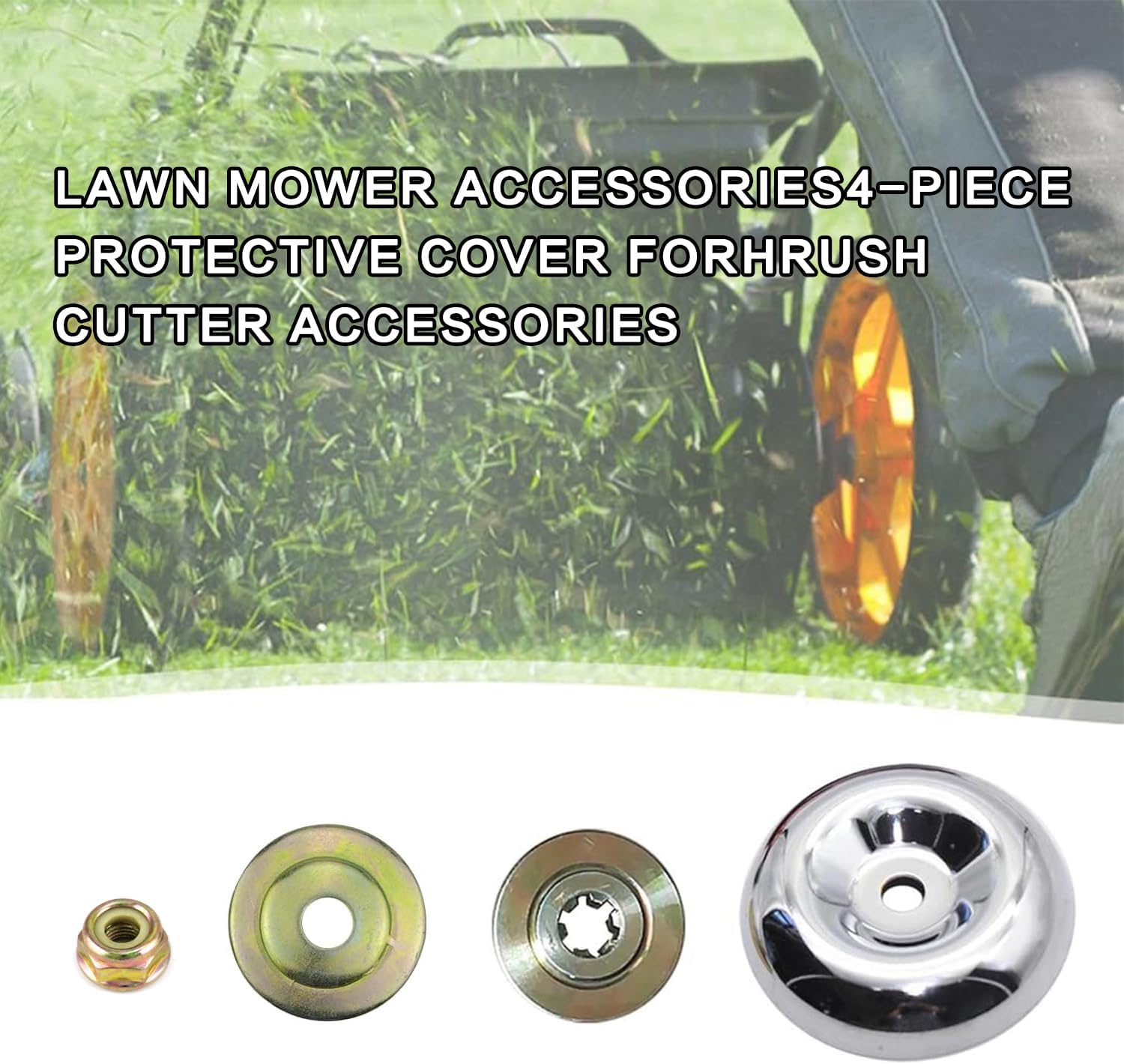 Detalle 1 de Peojianp-0511 bosmaaier-montageset met M10-linkse moer, platen en beschermkap