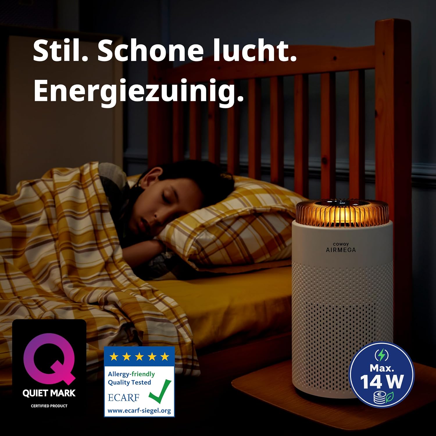 Thumbnail 1 de Coway Airmega 50 luchtreiniger met HEPA-filter, automatische modus en slaapstand