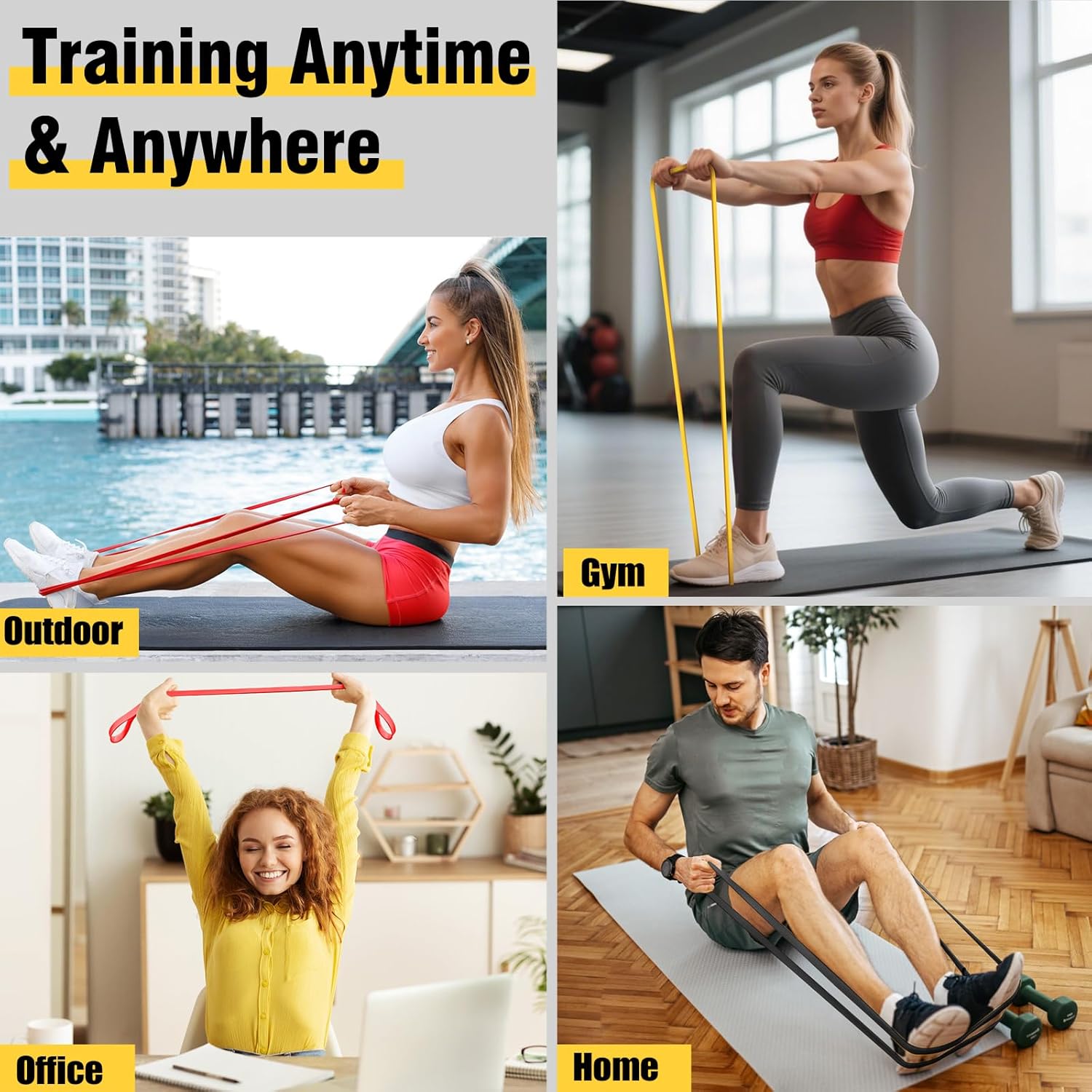 Thumbnail 4 de Fokky Resistance Bands Pull Up Bands Set 3 Levels