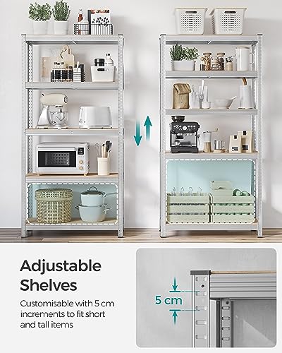 Thumbnail 4 de SONGMICS 5-Tier Heavy-Duty Shelving Units (Set of 2) – Boltless Steel Shelves for Garage and Shed