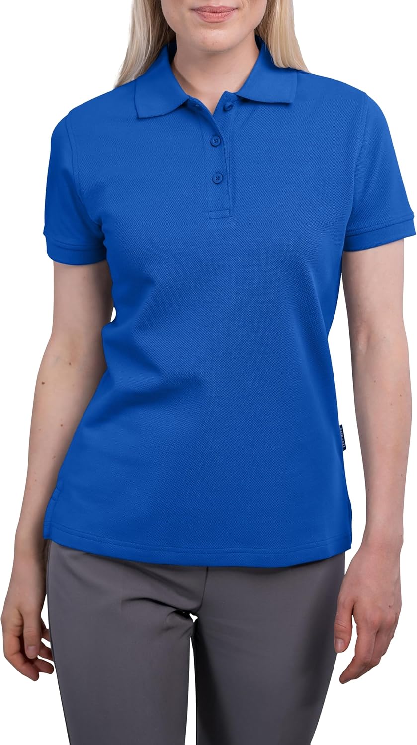 Detalle de HRM 401 Polo Femme Bleu Royal - Taille L
