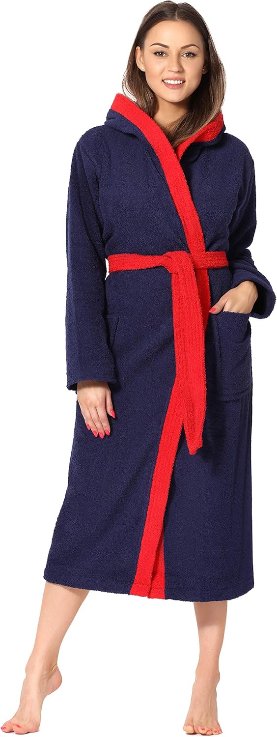 Thumbnail 5 de Ladeheid Peignoir de Bain Éponge 100% Coton Femme LA40-102 : douceur et absorbance au quotidien