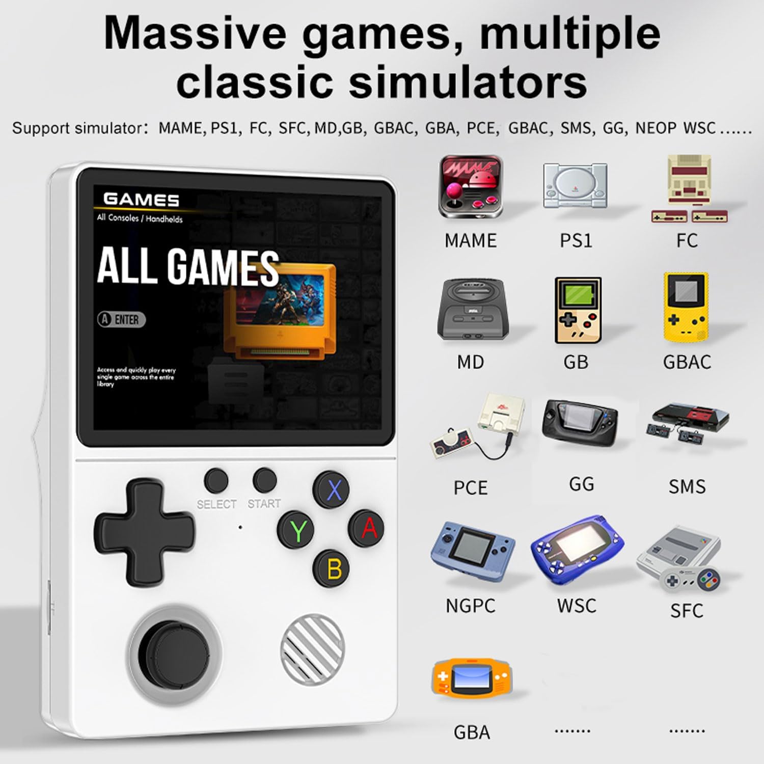 Detalle 2 de Portable retro game console 23,000 classic games