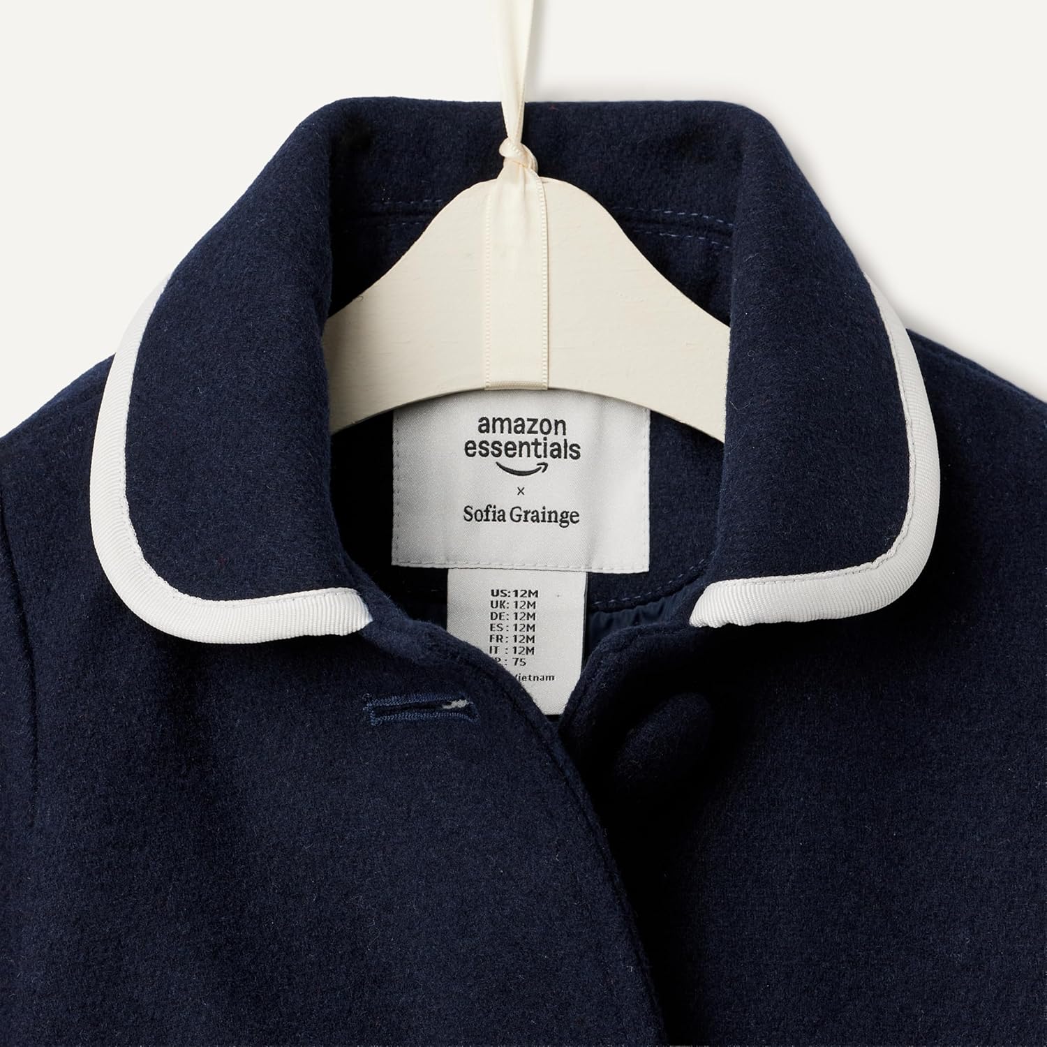 Detalle 2 de Amazon Essentials x Sofia Grainge Toddlers and Baby Girls' Wool Blend Dress Coat