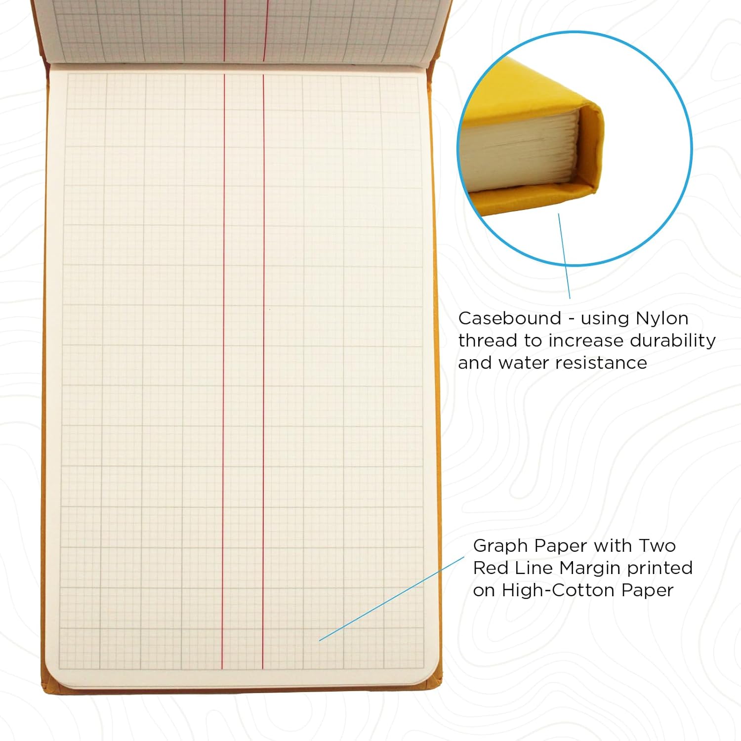 Thumbnail 2 de Exacompta Chartwell Casebound Field Survey Book 106 x 165mm (Ref 2256Z) – Excellent Wet Strength, Outdoor Ready